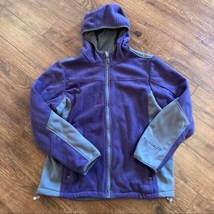 Free Country Jacket Coat Purple Fleece Large Women